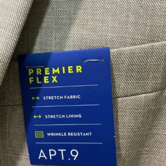 Apt. 9 Tan Suits Modern Formal Wear set pants blazer suit jacket - Picture 3 of 13